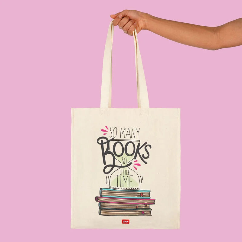 BORSA IN COTONE - TOTE BAG BOOK LOVER
