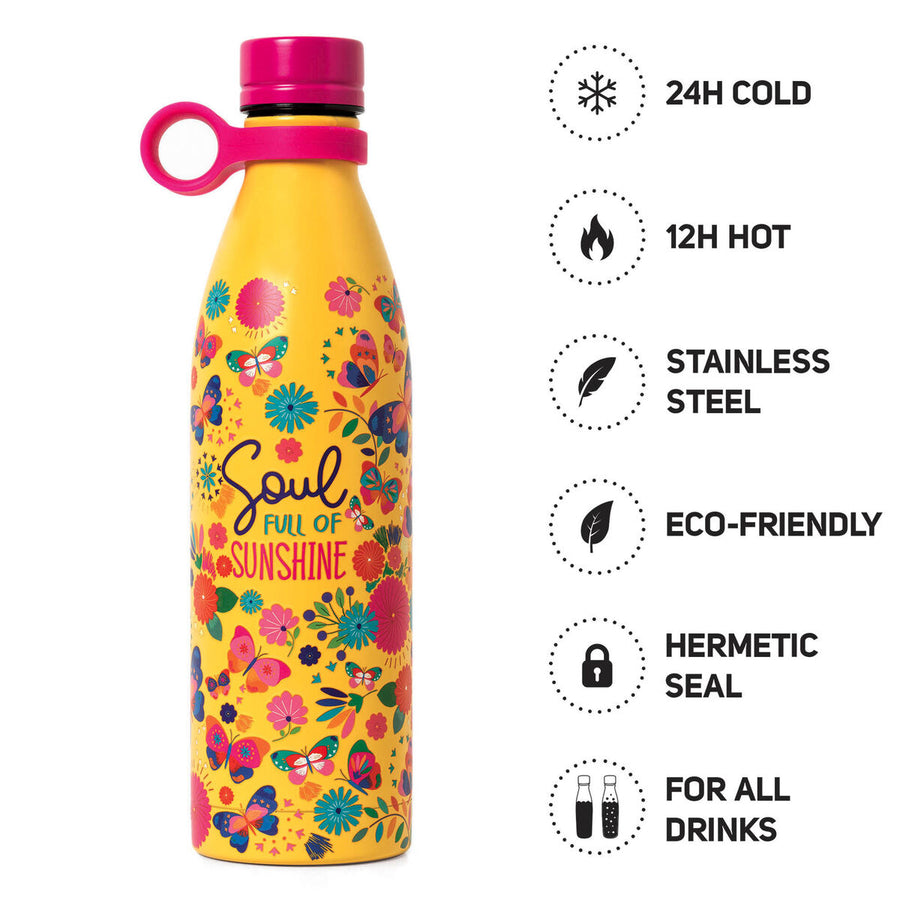 HOT&COLD BOTTIGLIA TERMICA 800ML BUTTERFLY